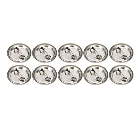100 Piezas de Botones de Recuerdo que Hacen el Kit de Actividades Artesanales Broches, 100 Piezas de Botón de Pin en Insignia Redonda de Seguridad Emblema(100 sets of 25MM metal
