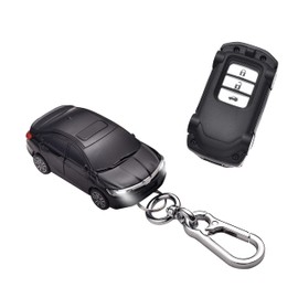 for Honda Key Fob Cover Key Shell Upgraded Version with lamp, Compatible with Honda Accord Civic CRV Pilot Odyssey Passport Smart Remote Key - Black