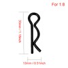 100 Pack Black Universal RC Car Body Shell Pin R