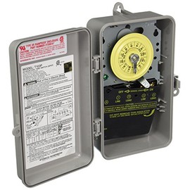 Intermatic T103P DPST N-3 Time Clock, 24 hour, 120V, Grey