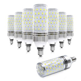 Super Bright E12 LED Corn Bulbs, 16W 1500LM Bulbs, Warm White 2800K Lights, CRI80+, 120W Incandescent Bulb Equivalent, E12 Base Non-Dimmable LED Lamp, Pack of 8