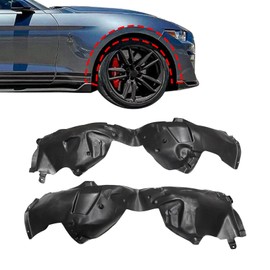 Sekeseauto 2PCS Front Left & Right Side Fender Wheel Liners Compatible with Ford Mustang 2015-2017# FR3Z16102A FR3Z16103A FO1249165 FO1248165