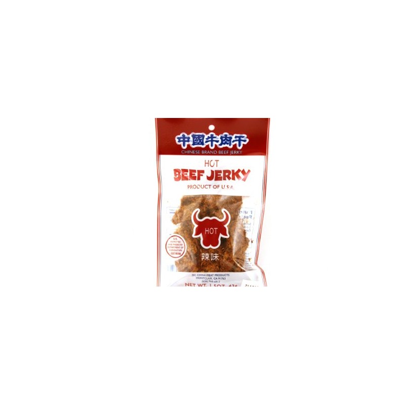 China Meat Beef Jerky (Hot Flavor) - 1.5oz - 43g