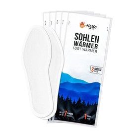 HELLO HEAT Sole Warmers S (36-40): 10 Pairs of Foot Warmers for up to 7 Hours of Warm Feet, Self-Heating Insole, Air Activated