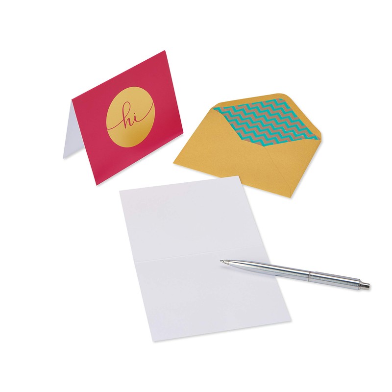 Papyrus Blank Cards with Envelopes, Hello (20-Count)