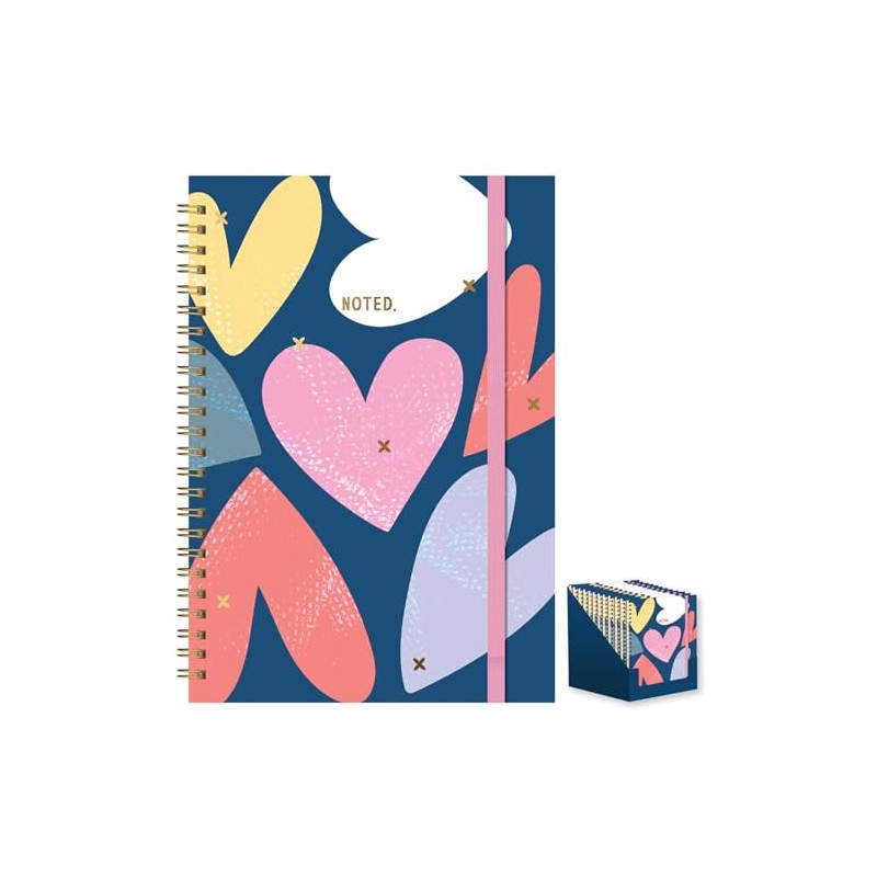 Design Group A5 Notebook Hardcover Wiro Blue X My Heart