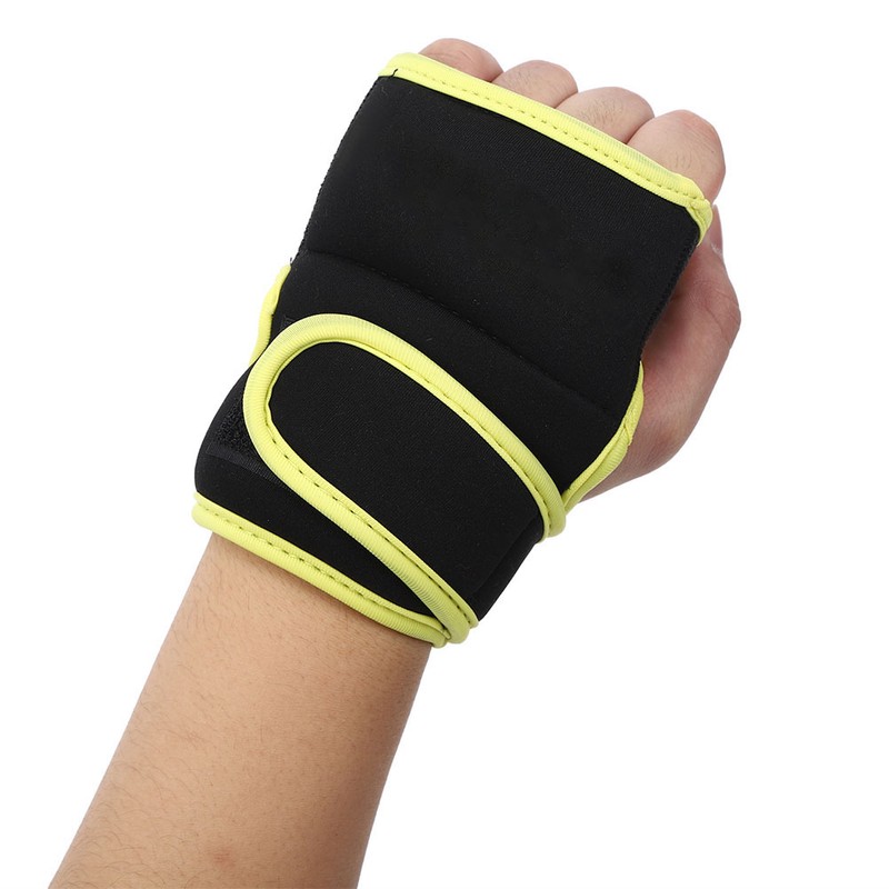 Sport Unisex Half Finger Weighted Gloves Sandbag Wrist Guard Equipment