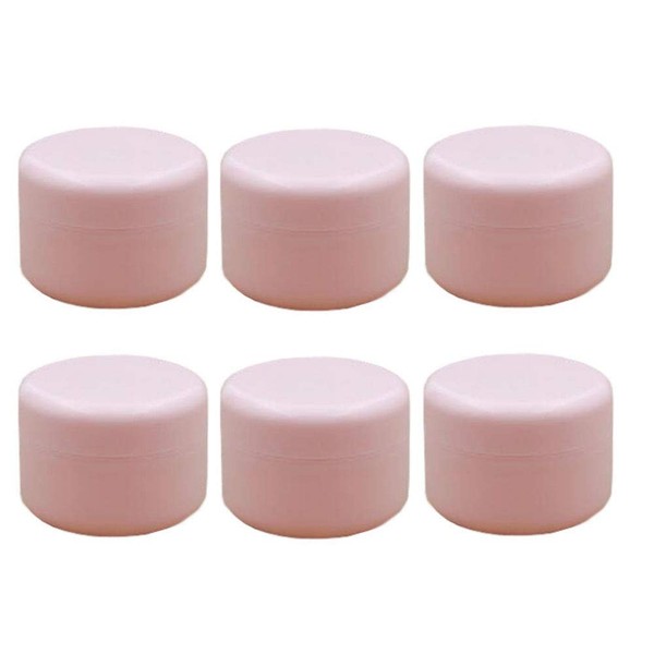 ericotry 6 x 5 ml Refillable Plastic Make-Up Cosmetic Jars Empty Face Cream Lotion Eye Shadow Lip Balm Container Pot Bottle Case Holder with Dome Lid