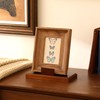 Weysat 6 Inch Wooden Stand for Display Plate Postcard Picture