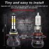 SHENKENUO 9005 9006 H11 LED Combo Headlight Fog Light Kit