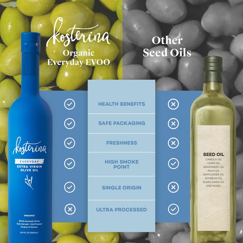 Kosterina - Everyday Organic Extra Virgin Olive Oil, High Heat
