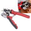 Leather Hole Punch 6 Holes 360 Degree Rotating Adjustable Margin