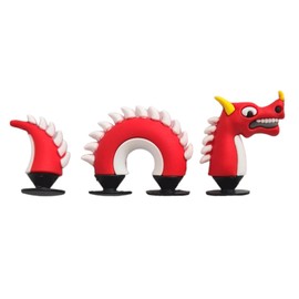 GDJEWLS 3D Dragon Shoe Charms for Shoes, Wristbands and Bags Decoration | Non-Breakable, Non-Toxic PVC Shoes Charms | Fun Gift for Kids, Boys, Girls and Adults