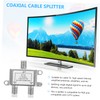 Operitacx Two Splitters Splitter Cable for Headset Cable Splitter Satellite