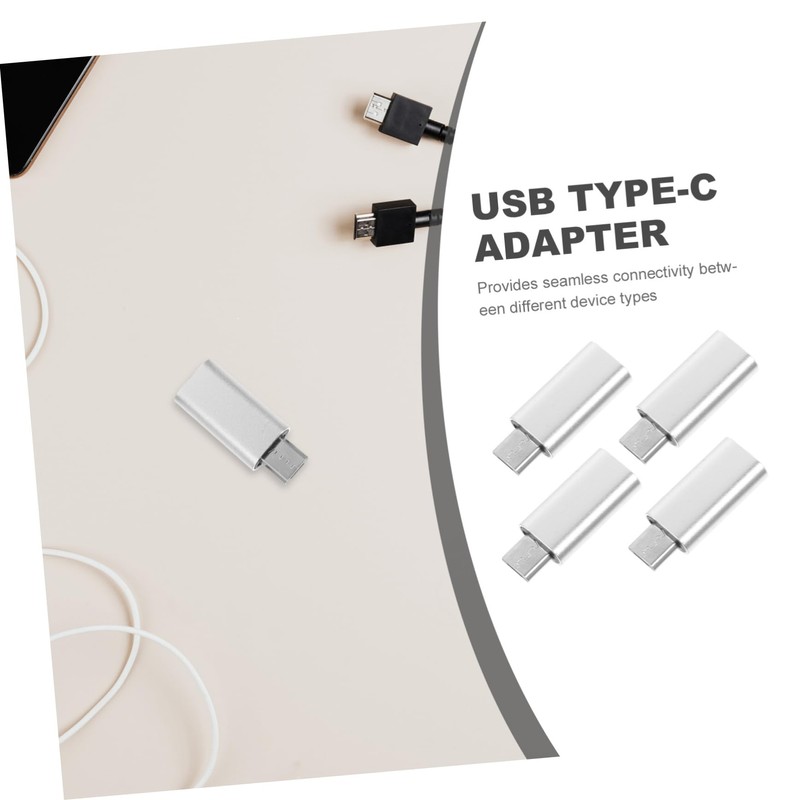 OSALADI 4pcs USB c to USB Adapter Compact and Lightweight