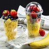 HOT BARGAINS 100 X Smoothie Cups with Lids Milkshake Cups