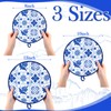 Honeydak 2 Pcs 8 Inch Tortilla Warmer Pouch, Mexican Talavera