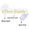 LXYXUUN Prom Royalty Sashes 6 Pack, Glitter Gold Black Prom