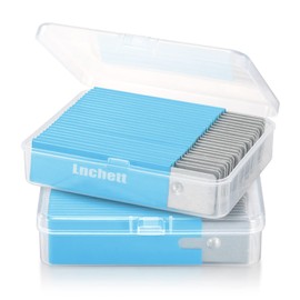 Lnchett Box Cutter, 48-Pack Retractable Cardboard Mini Box Cutter for Packages, Boxes and Paper, All Metal Tough Sheath, Functional Basic Cutter with Case, Lock Ball Design