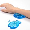 Blue Gel Mouse Wrist Rest–Clear Cute Fish Mouse Wrist Rest,