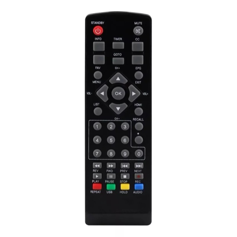 Control Remoto Decodificador Coby Dtv-700