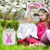 Zkaoai Easter Bunny Bags, Easter Bunny Baskets with Fluffy Tail,