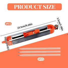 4PCS Scribing Tool Adjustable Contour Gauge MultifunctionProfile Gauge Tool Ensure Accuracy for Home Improvement and Professional Workers for Lnstall Tile Lay Laminate Cut Carpet Check Dimensions