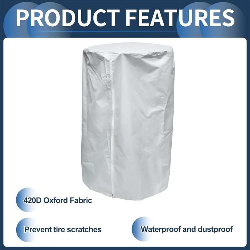 INFINAUTO Tire Cover, 73cm Diameter 110cm Height Light Vehicle Tire