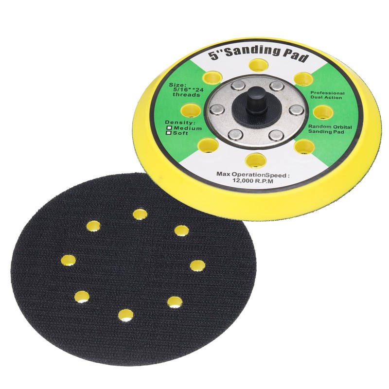 Sourcingmap 5 Inch Hook and Loop Backing Sanding Pads with