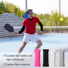 Pickleball Paddle Grip Bonus Overgrip Comfortable Pickleball Wrap Grip Pickleball Grips Overgrip for Enhanced Control, Shock Absorbing, Anti Fatigue Includes Free Pickleball Paddle Grip Tape (Pink)