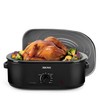 AROMA 18Qt. Roaster Oven with Self-Basting Lid, Fits 22-lb. Turkey,