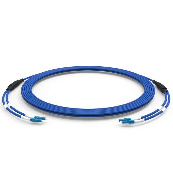 E-link 20M/65ft LC to LC Outdoor Armored Fiber Patch Cable,