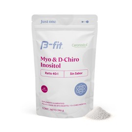 B-FIT B Just Inositol - Myo Inositol y D-Chiro Inositol Fórmula 40:1 - Suministro para 2 Meses 60 Servicios - Alta Biodisponibilidad - Sin Aditivos - 100% Puro - Empaque Ecológico Bottle-free