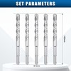 hsawbit 5PCS Masonry Drill Bits Set with SDS Plus Shank,