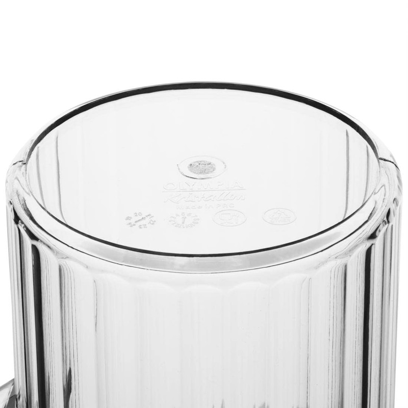 Olympia J904 Kristallon Clear Polycarbonate Plastic Jug 1.4 Litre (49