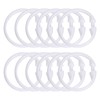 Sourcing Map 12 Pcs Shower Curtain Rings, O-Shaped Plastic Rings