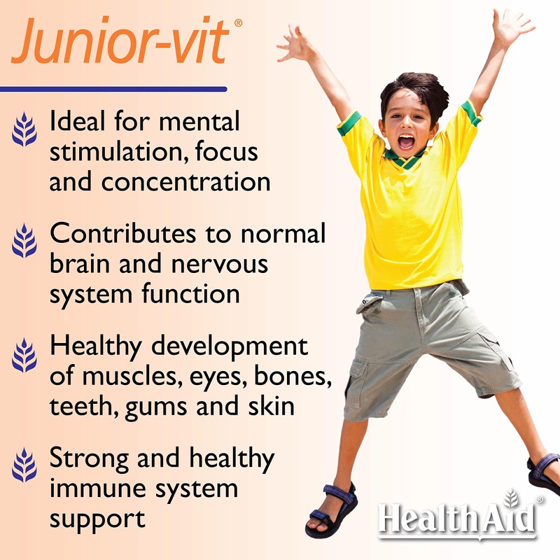 HealthAid Junior-VIT Chewable Multivitamins, 30 Vegetarian Tablets, Pack of 1