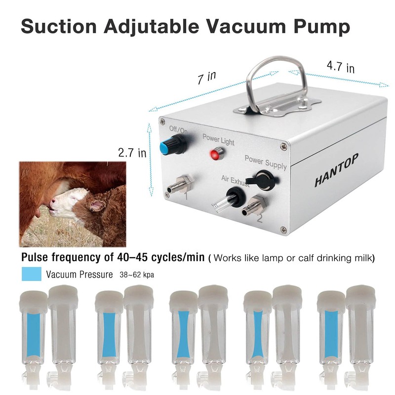 Hantop Pulsating Vacuum Pump Compatible with Hantop Milking Machine (Plug-in)