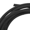 5mm/0.2in Black Cord Protector Self Wrapping Wire Loom High Temperature