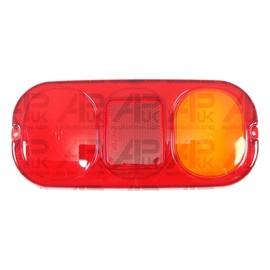 APUK Rear Brake Stop Tail Lamp Light Lens Replacement for Universal Trailer Truck Tractor LED