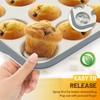 Silicone Muffin Pan, 12 Cups Non-Stick Cupcake Pan, Food-Grade BPA-Free