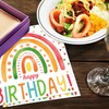 Pack of 40 Rainbow Napkins, Rainbow Decoration Children's Birthday, Napkins,
