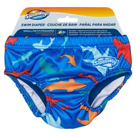 SwimWays Boys Reusable Swim Diaper Bottoms UPF 50 Small 6 Months 13-18 lbs NWT