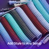 HyperX Coiled Cable - Durable Coiled Cable, Stylish Design, 5-Pin