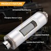 Piclafe 4 Inch Exhaust Muffler, 4" Inlet/Outlet 30" Overall Length