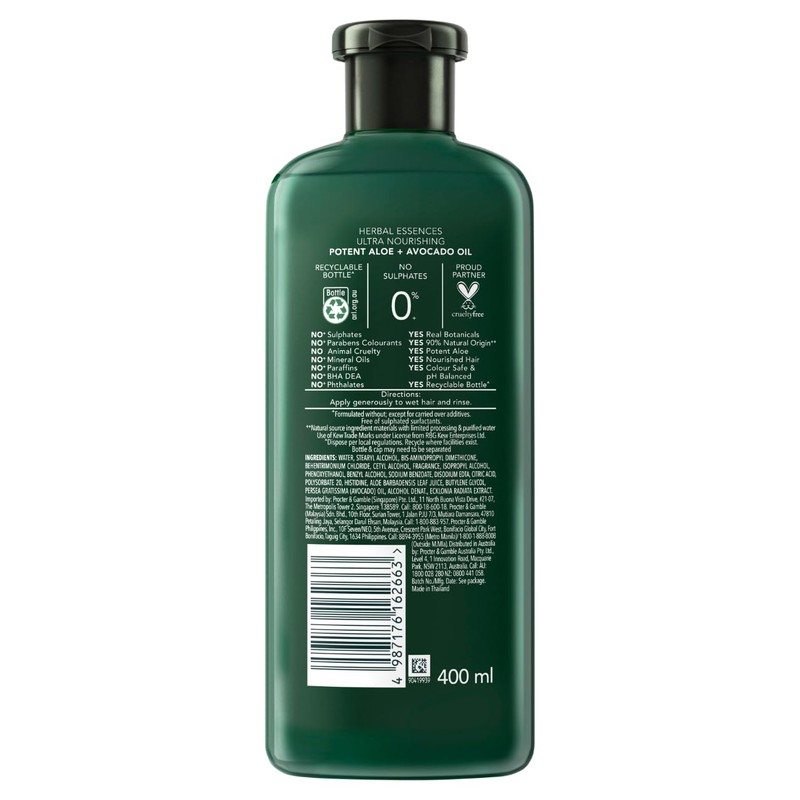 Herbal Essences Potent Aloe & Avocado Oil 400ml Conditioner