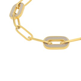 s.Oliver 2037987 Women's Bracelet Stainless Steel 17 + 3 cm Gold Comes in Jewellery Gift Box, stainless steel