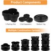 VECELO 5 Tier Vertical Garden Planter, Self Watering Stackable Planters