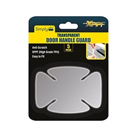 Simply DHG01 Transparent Car Door Handle Guard, Pack of 4, Extra Layer of Protection, Anti-scratch for Vehicle; Easy to Clean and Remove; Star Shaped, Universal Fit