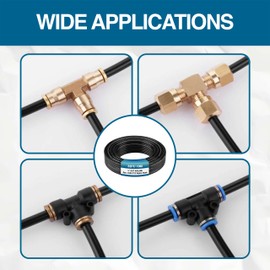 Utah Pneumatic | Dot Approved 1/4" Air Line Tubing | Nylon Pneumatic Air Hose For Truck, Trailer, And Suspension | max-pressure 435 Psi, 0.25" Od (32.8 Feet)